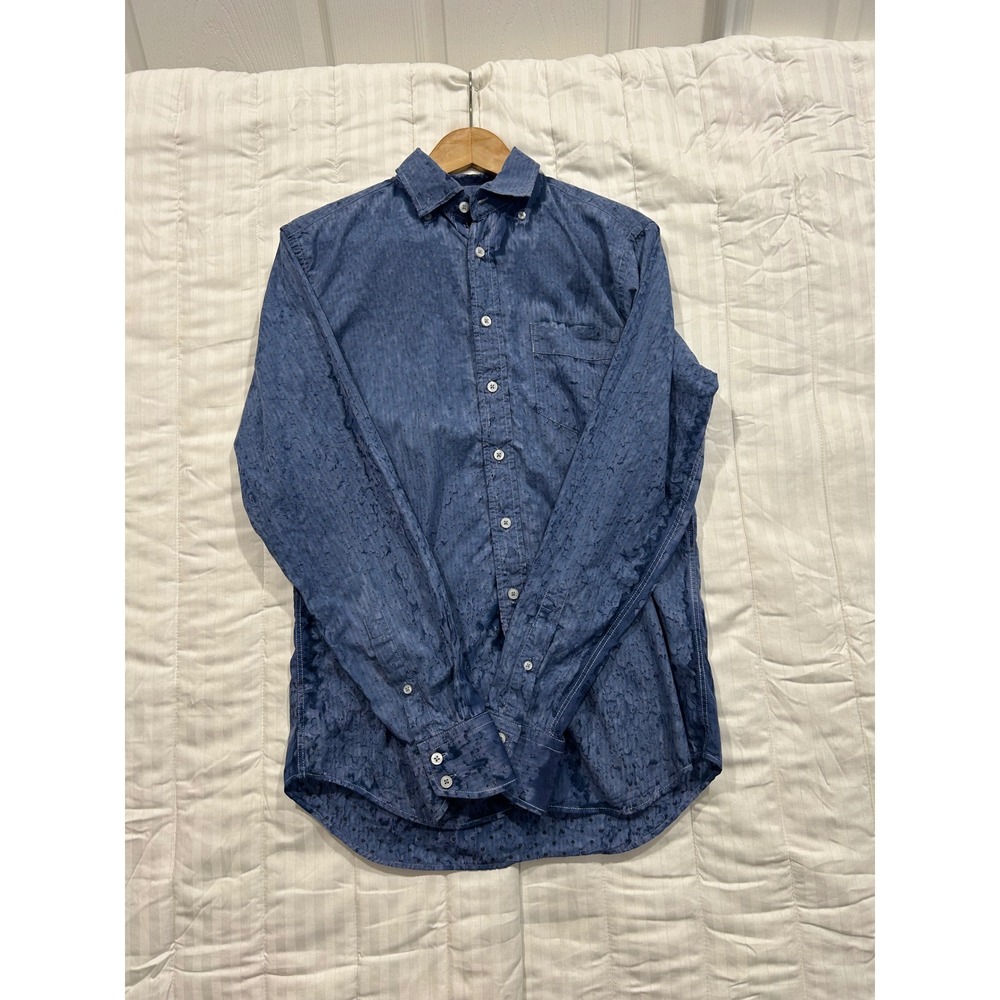 George Roth Los Angeles Button Down Shirt Patterned Casual Menswear Size M (617)
